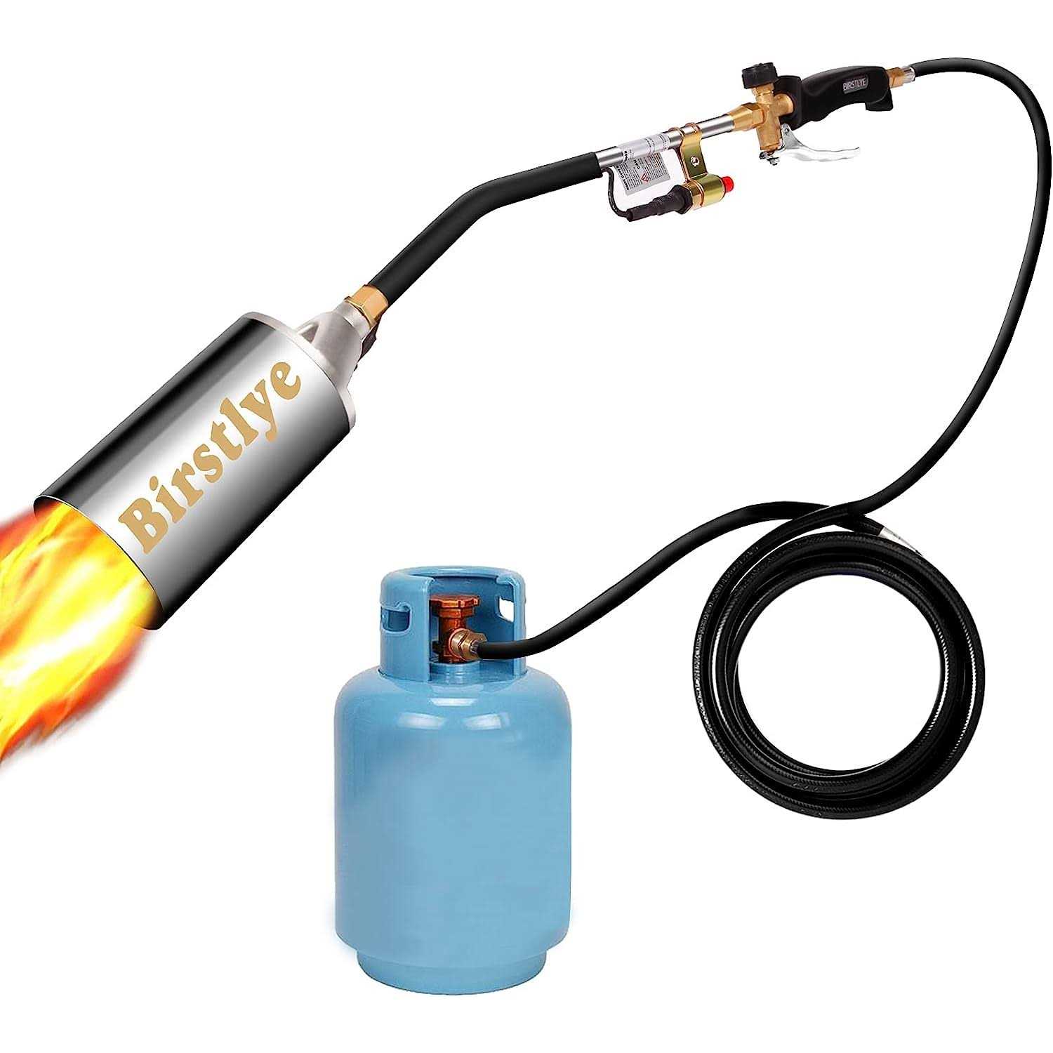 Weed Torch 500,000 BTU Flamethrower - Heavy Duty Burner With 10FT