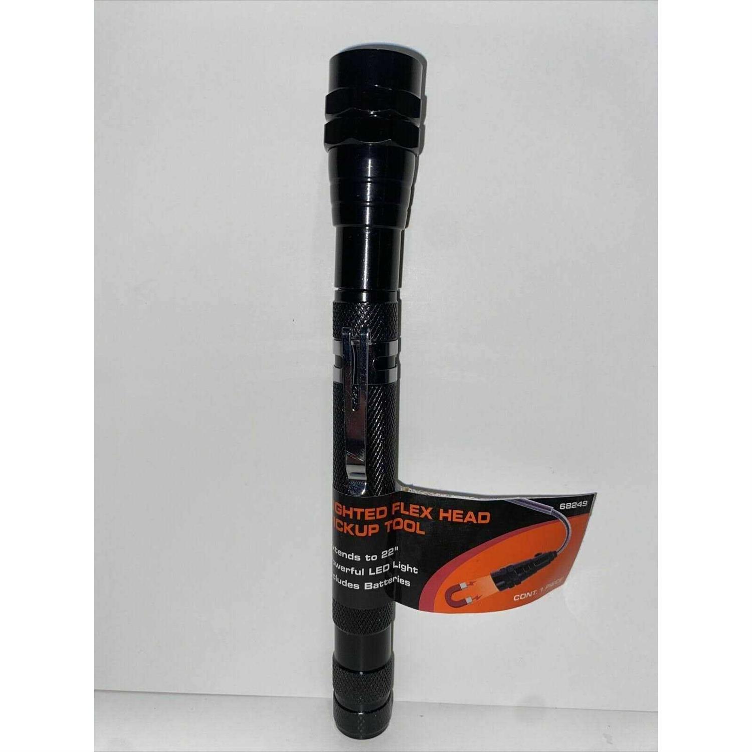 Lighted Flex Magnetic Head Pickup Tool 68249 Extends 22 LED w/ Batteries New! - Image 4