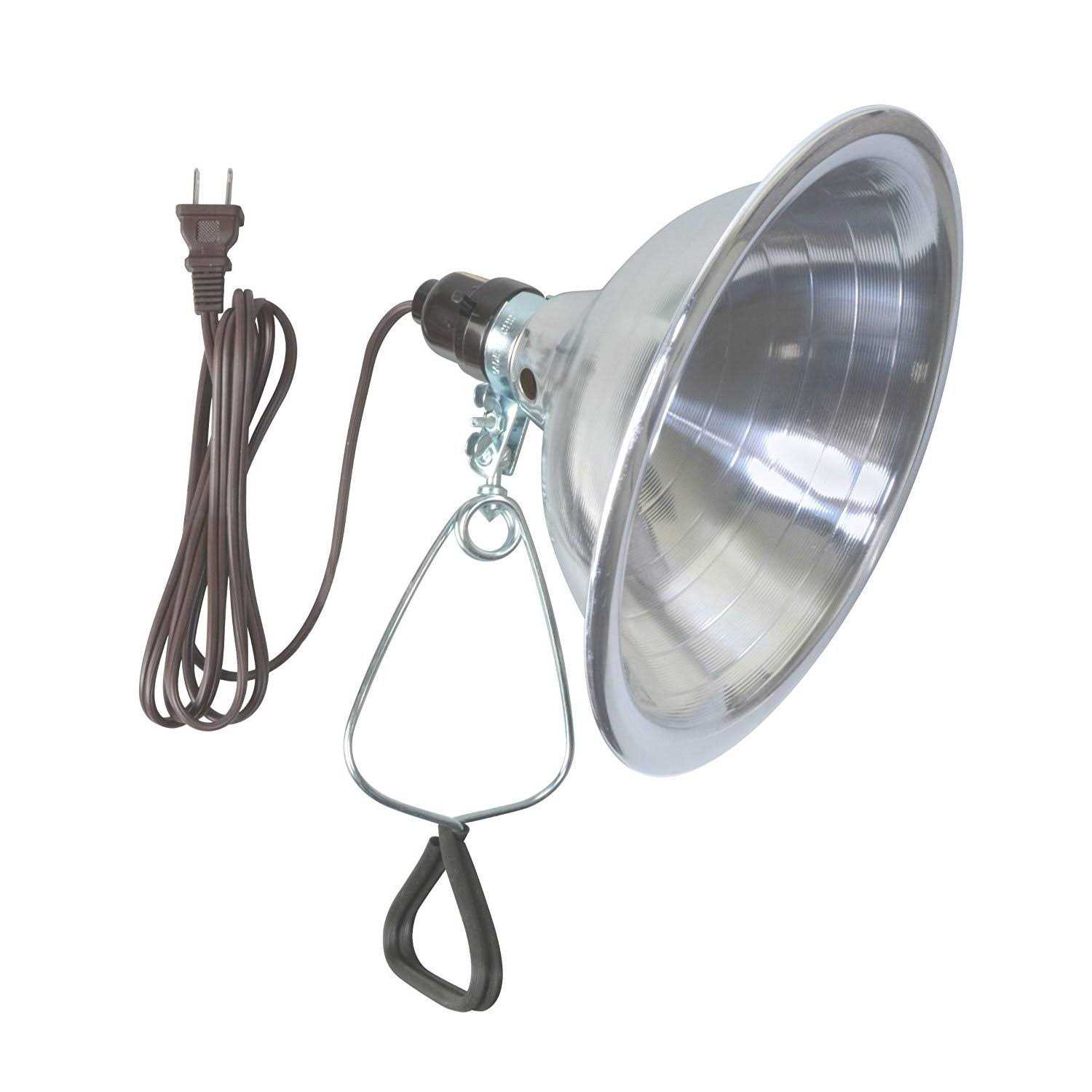 Woods Clamp Lamp Light with Aluminum Reflector