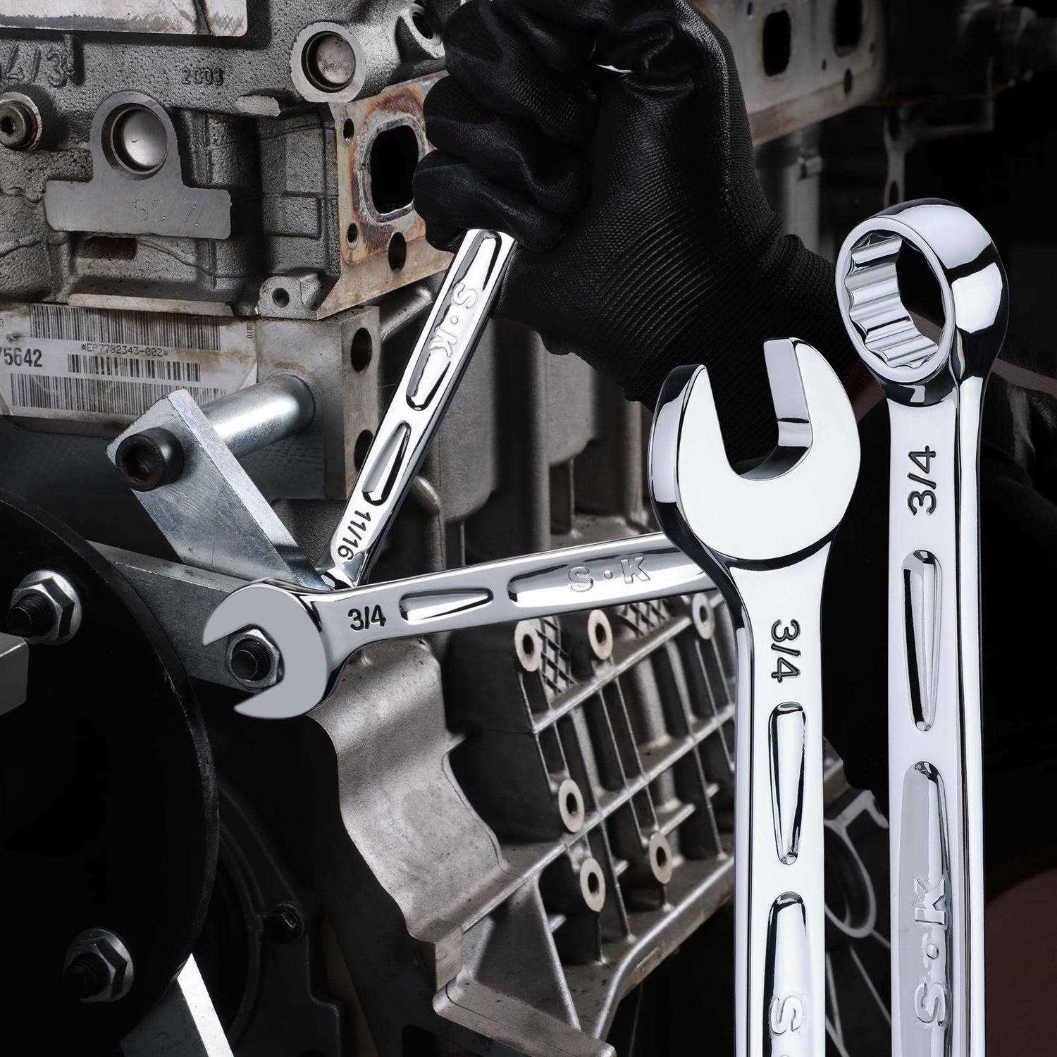 SK Combination Wrench Set Metric 8 - Image 3