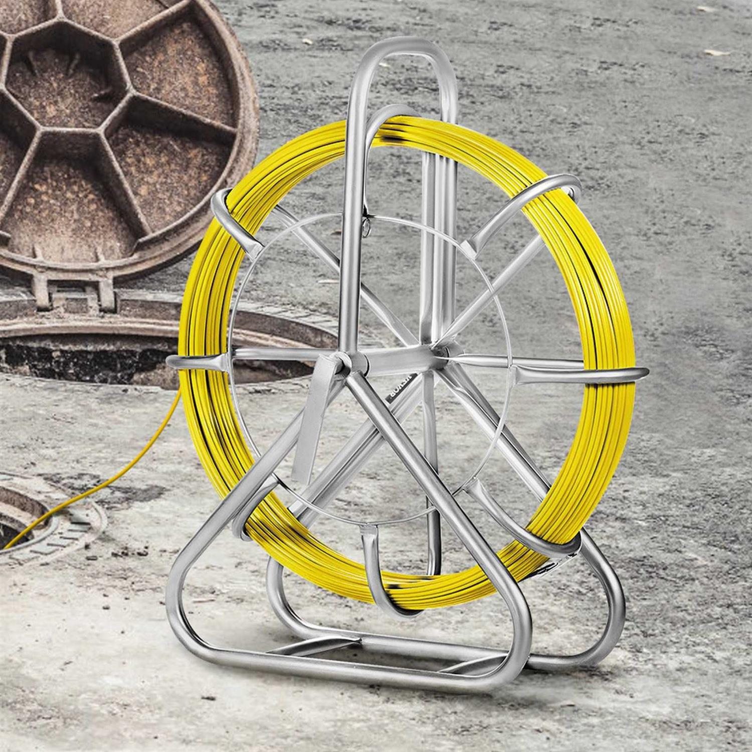 VEVOR 6mm Fish Tape Fiberglass Wire Cable Running Rod Duct Rodder Fishtape Rodder 130M - Image 5