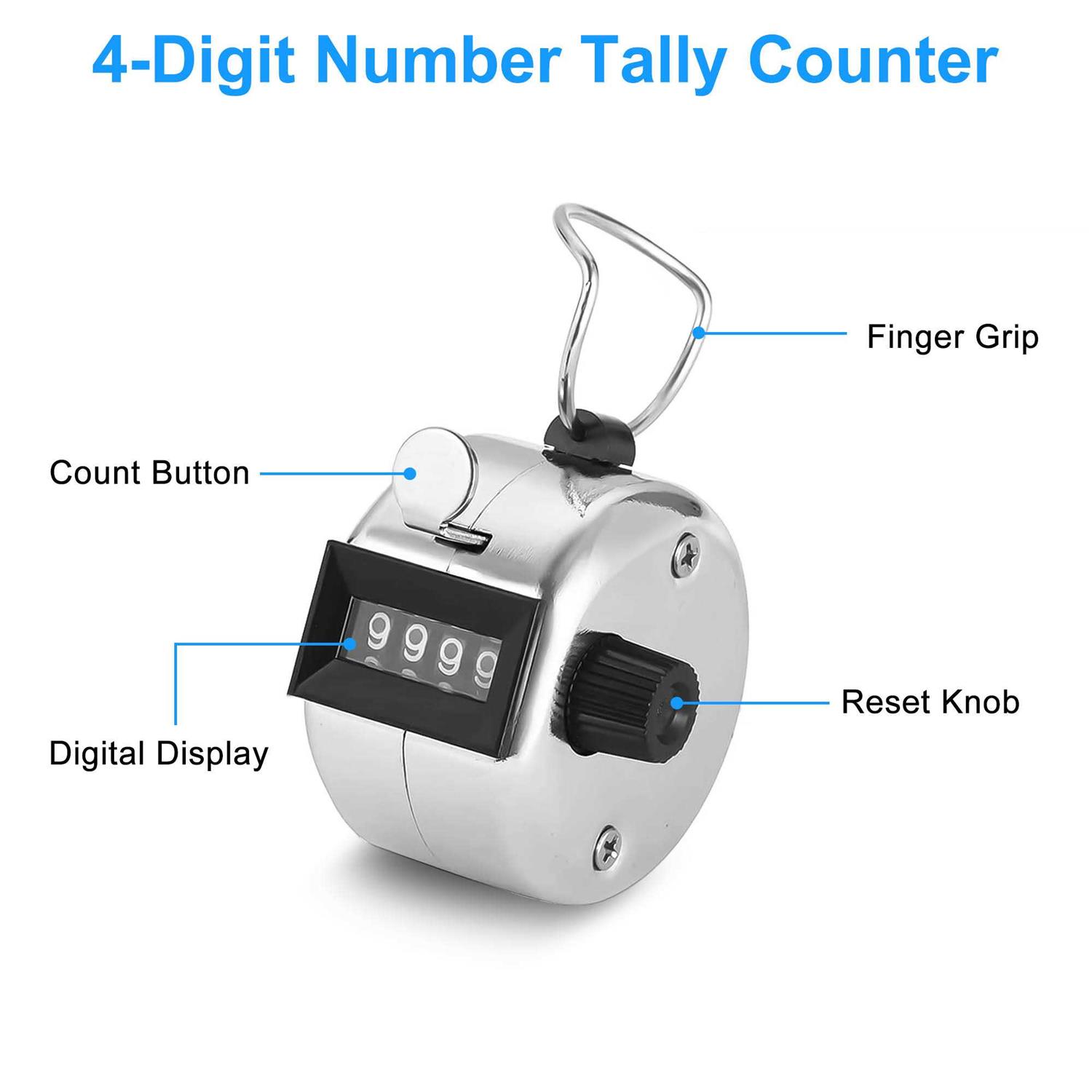 Tsv Golf Hand Held Tally 4-Digit Number Clicker Sport Counter Counting Recorder - Image 3