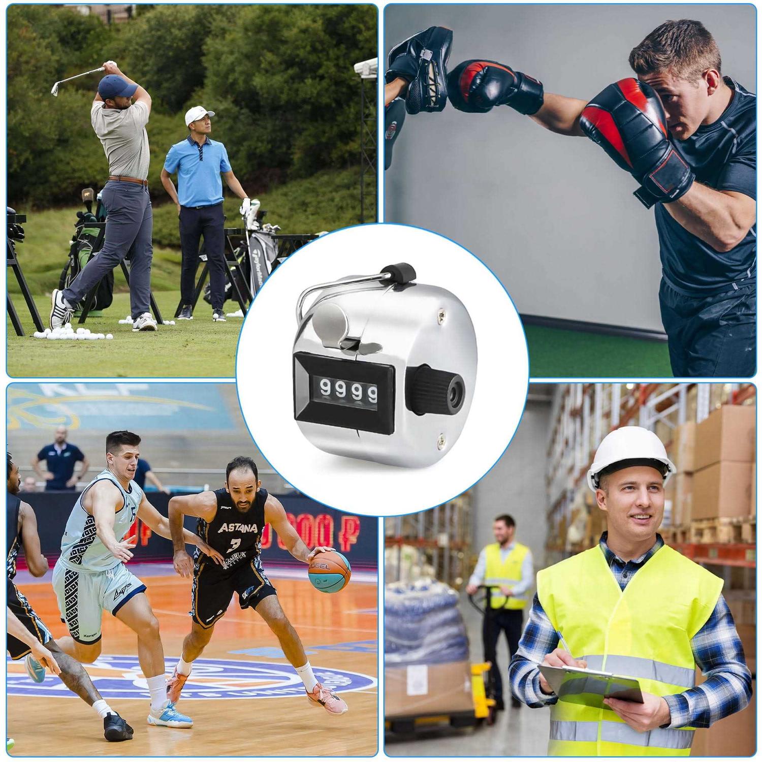 Tsv Golf Hand Held Tally 4-Digit Number Clicker Sport Counter Counting Recorder - Image 4