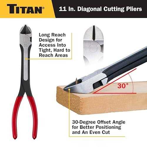 Titan 60780 11 in Diagonal Cutting Pliers - Image 5