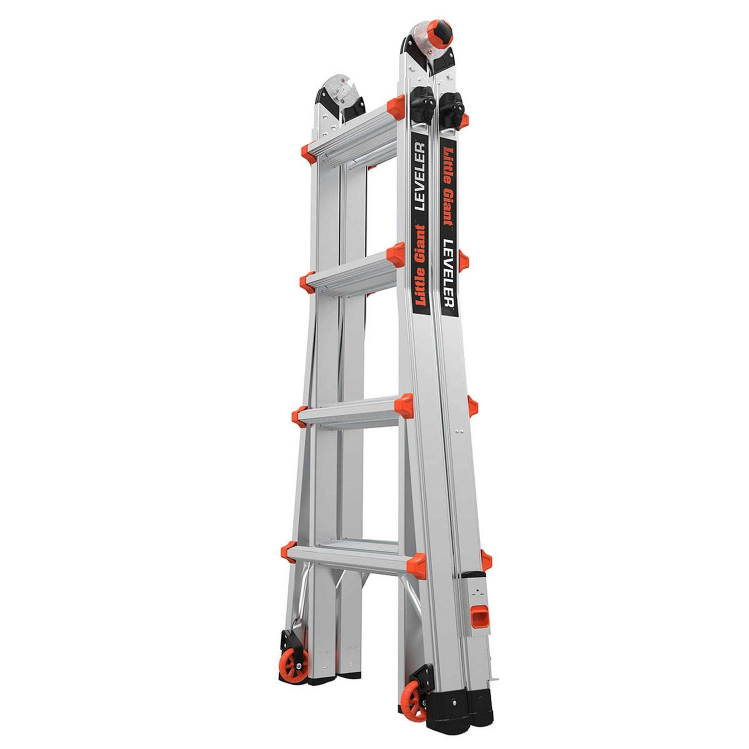Little Giant Ladders Leveler M17 with Leg Levelers Aluminum 18-ft Reach Type 1a - Image 3