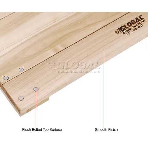 Global Industrial Hardwood Dolly with Solid Deck 36 x 24 Capacity 952156 - Image 4