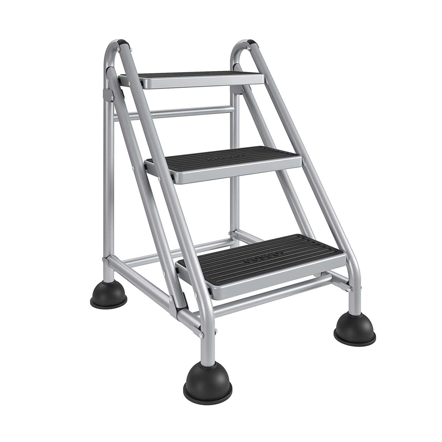 Cosco 3-Step Commercial Rolling Step Ladder - Image 3