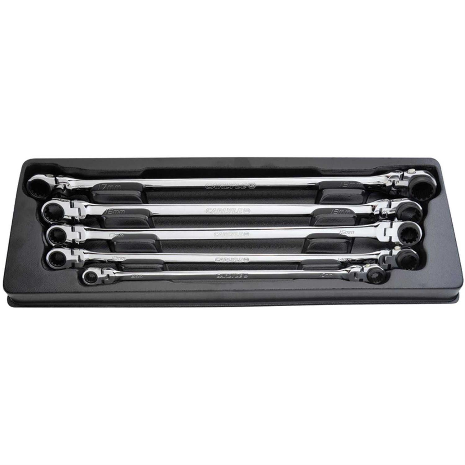 Carlyle 5pc XL Double Box Flex Ratcheting Wrench Set - Image 4