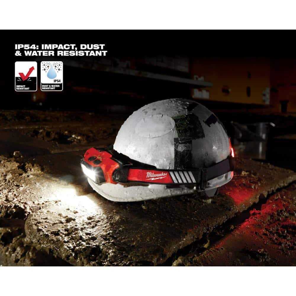 Milwaukee 600 Lumens LED REDLITHIUM USB 360-Degree Visibility Hard Hat Headlamp - Image 4