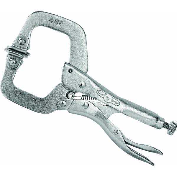 Vise-Grip Locking C-Clamp with Swivel Pads