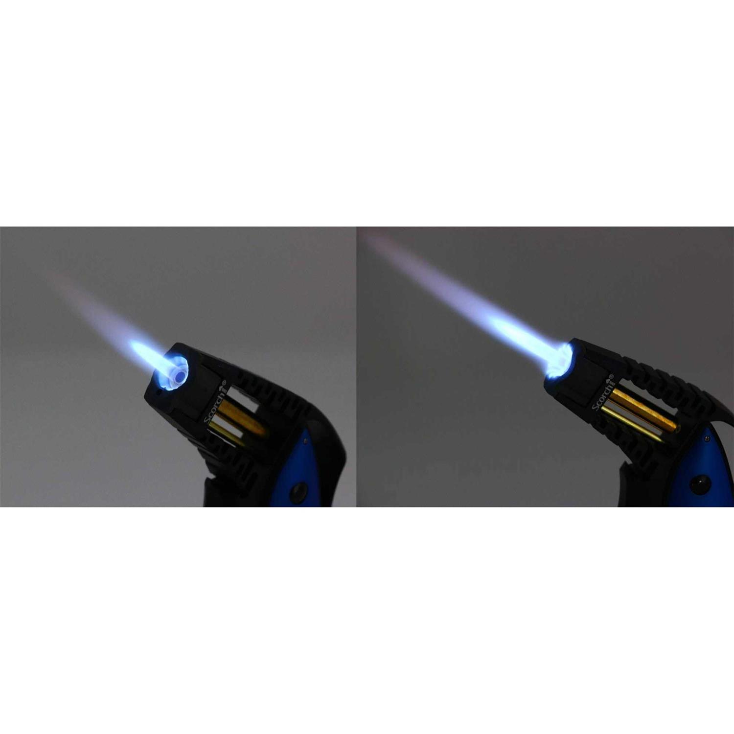 Scorch Torch CNC Machined 6.75 Tall Handheld Aluminum Flame Adjustable Butane Refillable Torch in Gift Box - Image 5