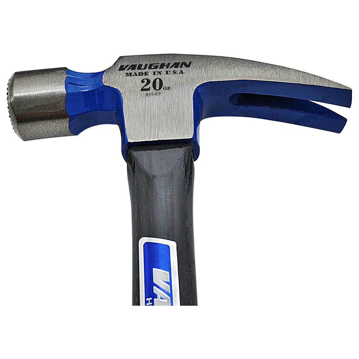 Vaughan 20 oz. Milled Face Fiberglass Rip Hammer - Image 3