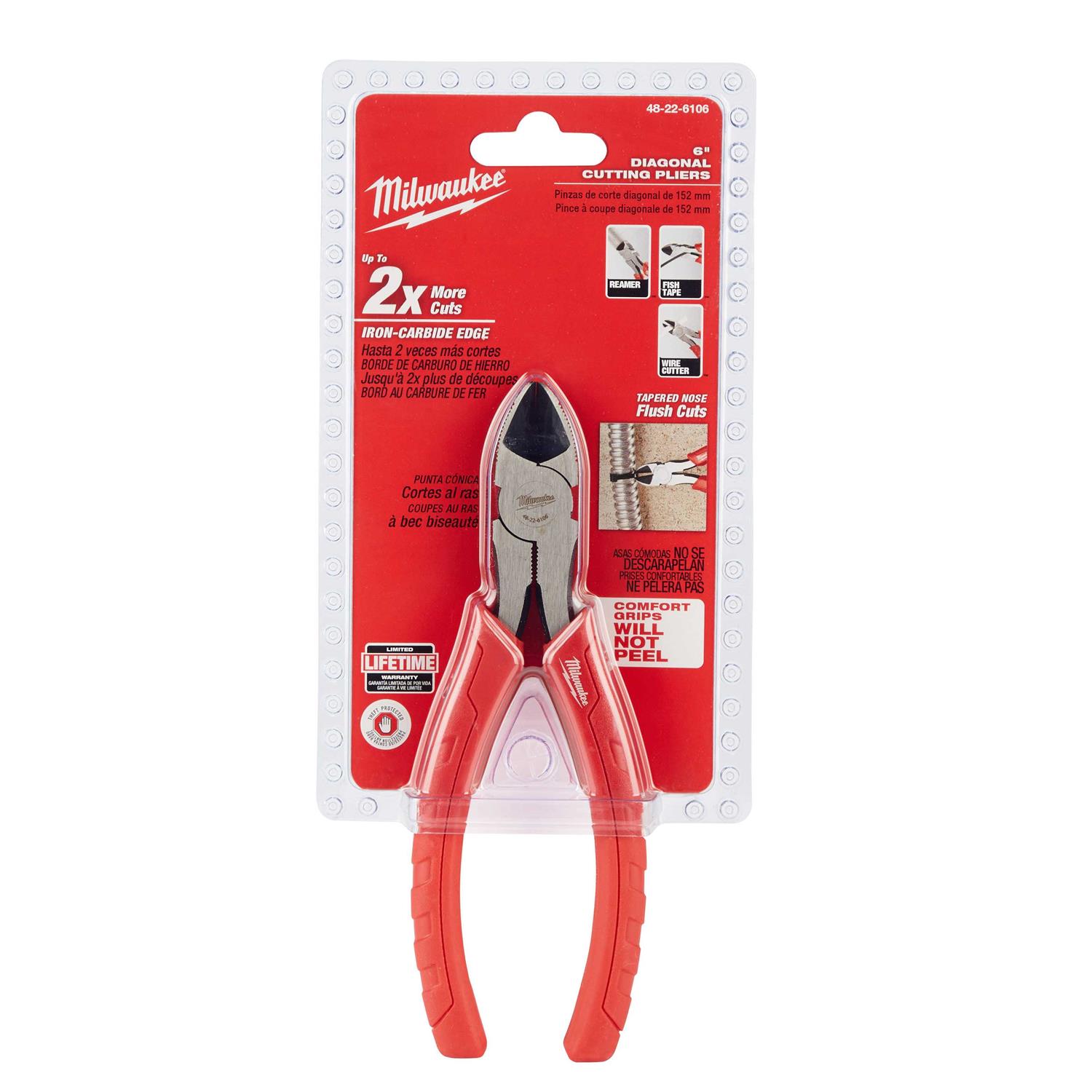 Milwaukee Diagonal Cutting Pliers 48-22-6106 - Image 3