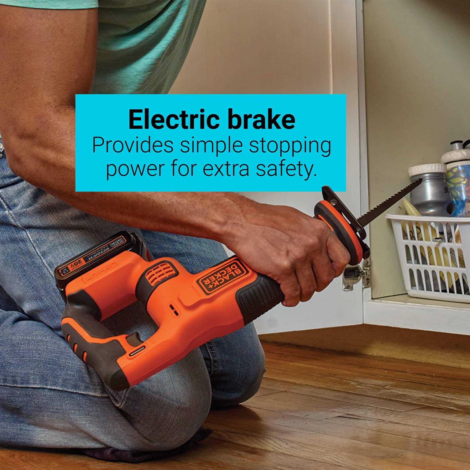 BLACK+DECKER 20V MAX Cordless Lithium Reciprocating Saw BDCR20B - Image 3
