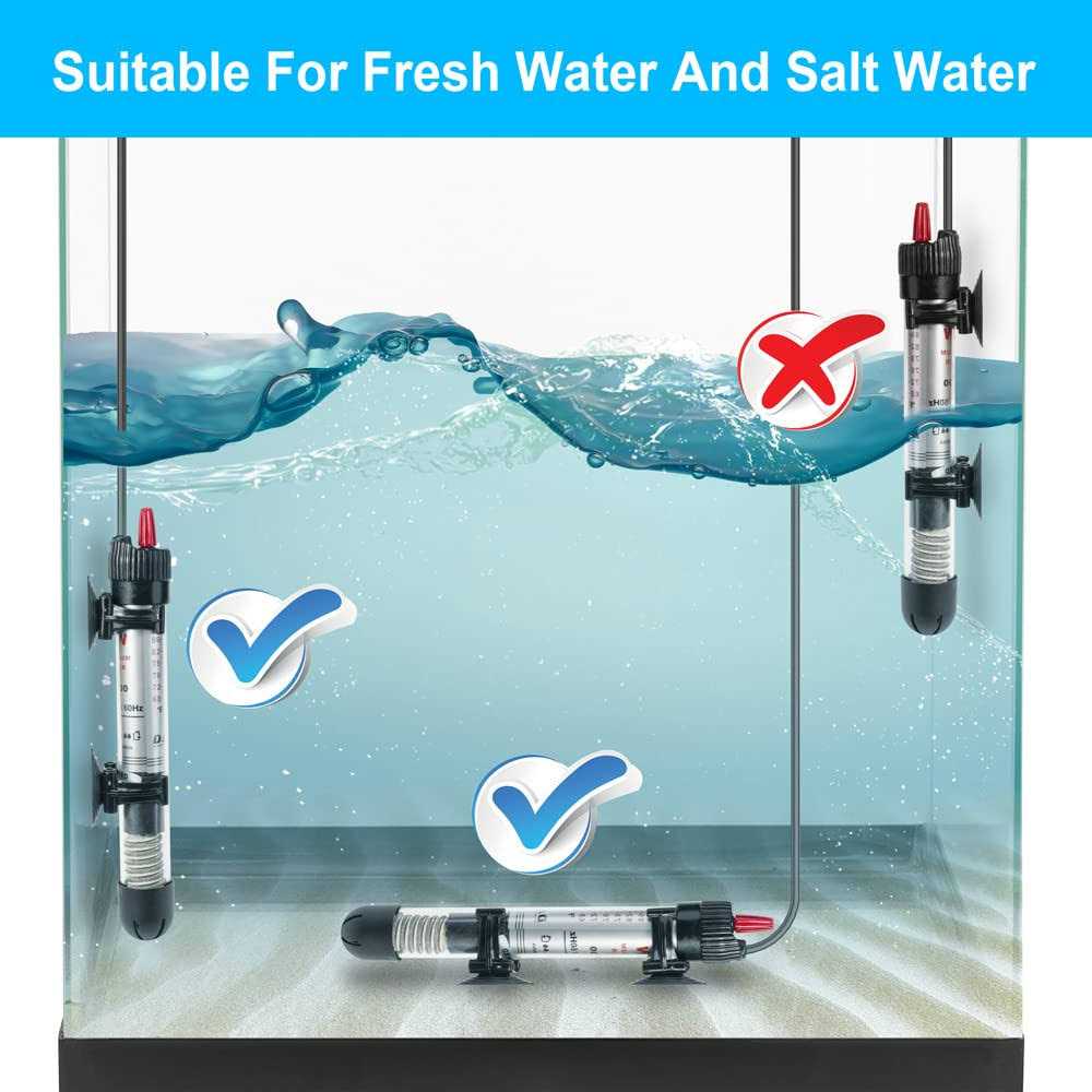 DaToo 50 Watt Aquarium Heater Submersible Adjustable Temperature Fish Tank Heater 50W - Image 4