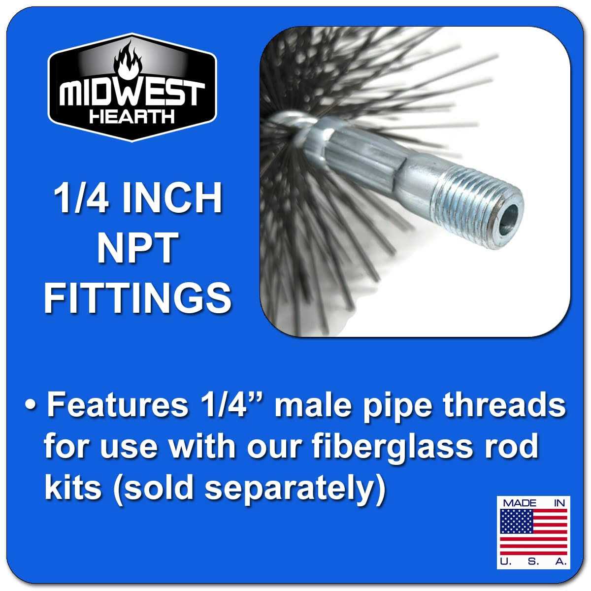 Midwest Hearth Wire Chimney Cleaning Brush - Image 4