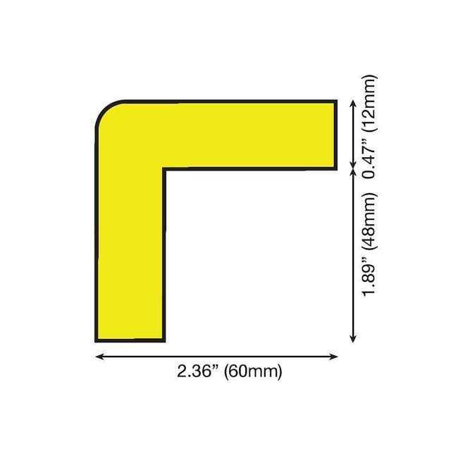 Knuffi Corner Guard,Dome Shape,1-43/64 D 60-6856 - Image 3