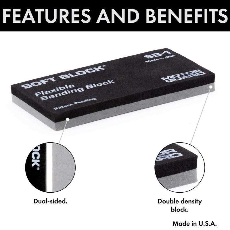 Motor Guard SB-1 Sanding Block Soft Block Flexible - Image 3