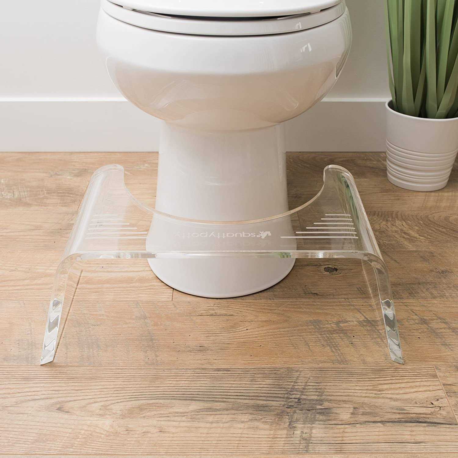Squatty Potty Slim Ghost 7 inch Acrylic Toilet Stool - Image 4