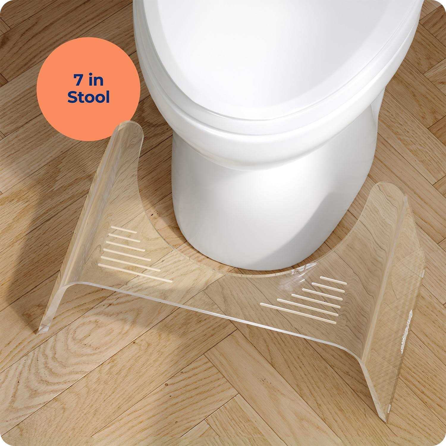 Squatty Potty Slim Ghost 7 inch Acrylic Toilet Stool - Image 5