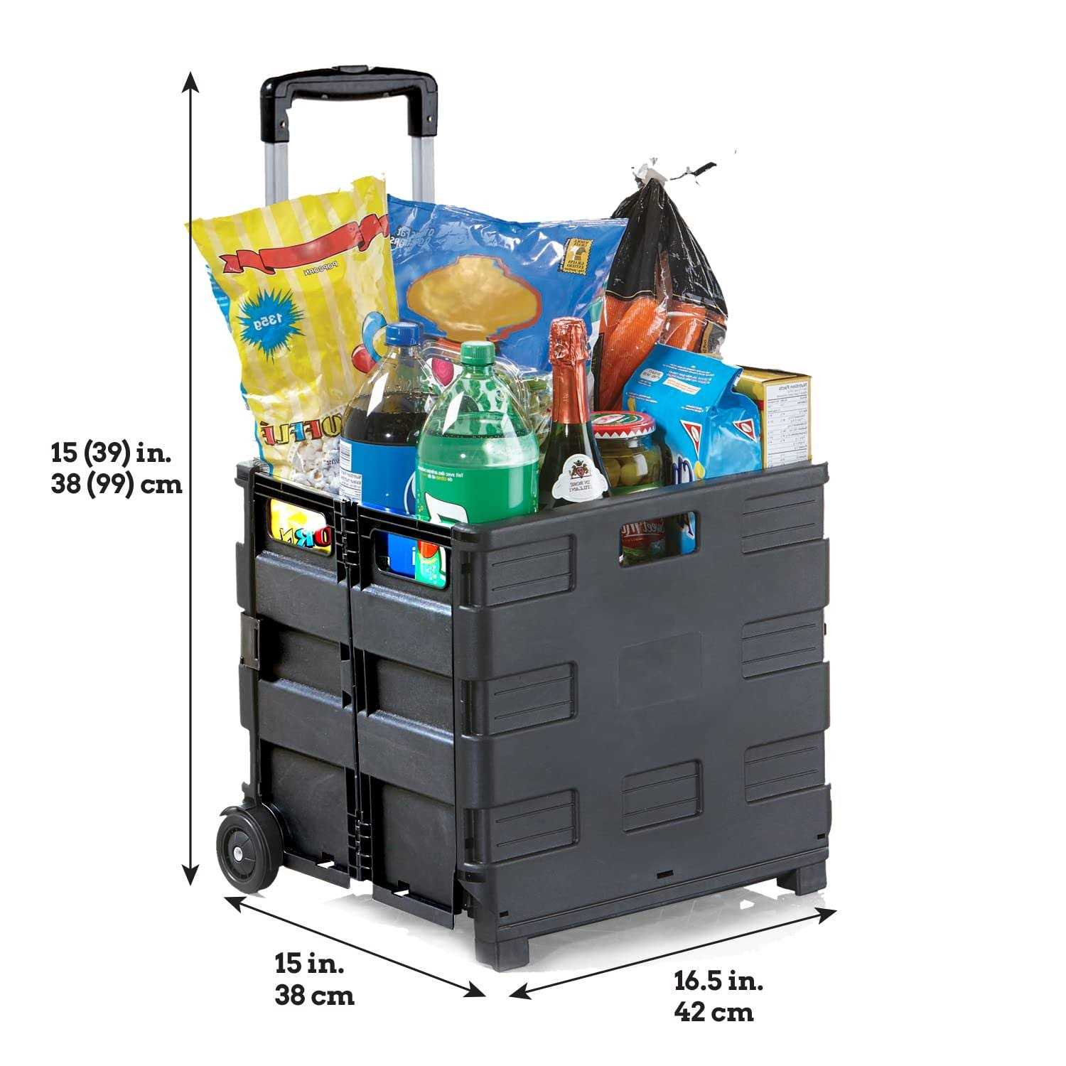 japhad Vanderbilt Home Collapsible Cart with Bungee Cord - Image 3