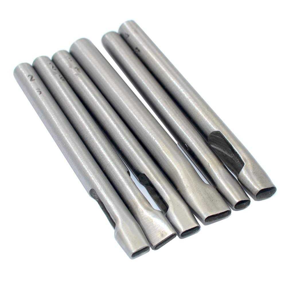 DGOL 6 Sizes Leather Oval Hole Punch Belt Hollow Punching Cutting Cutter Tool Kit - Image 5