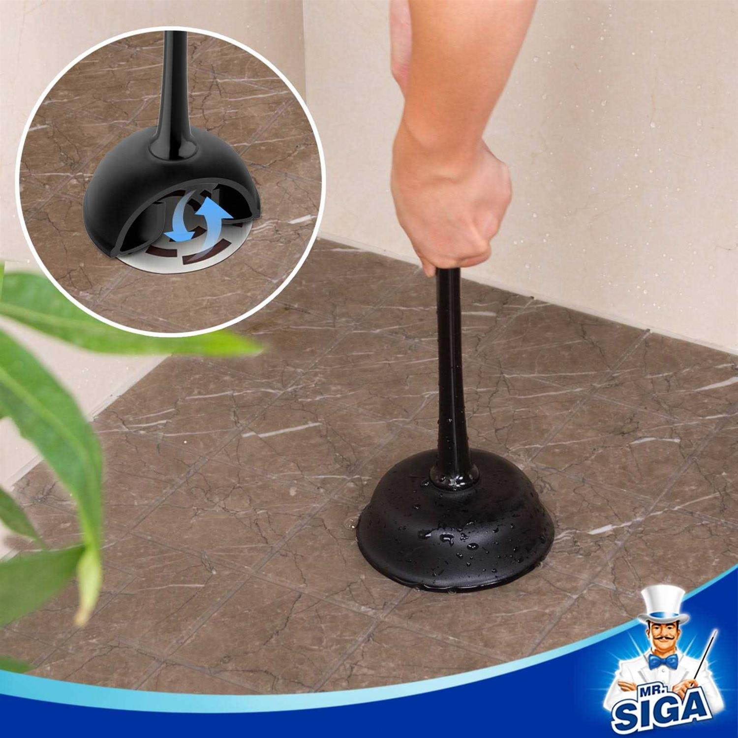 MR.SIGA Toilet Plunger and Bowl Brush Combo for Bathroom Cleaning - Image 3