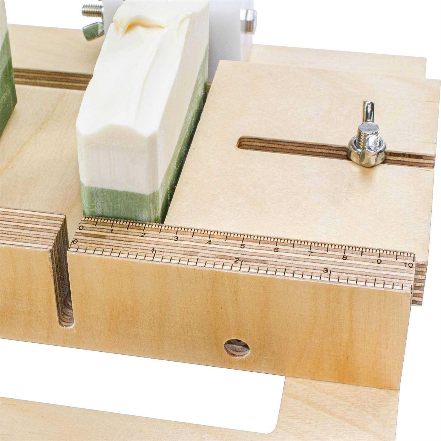 Wooden Soap Cutter for Soap Making Supplies Adjustable Wire Slicer Cutting Tool Handmade - Image 2