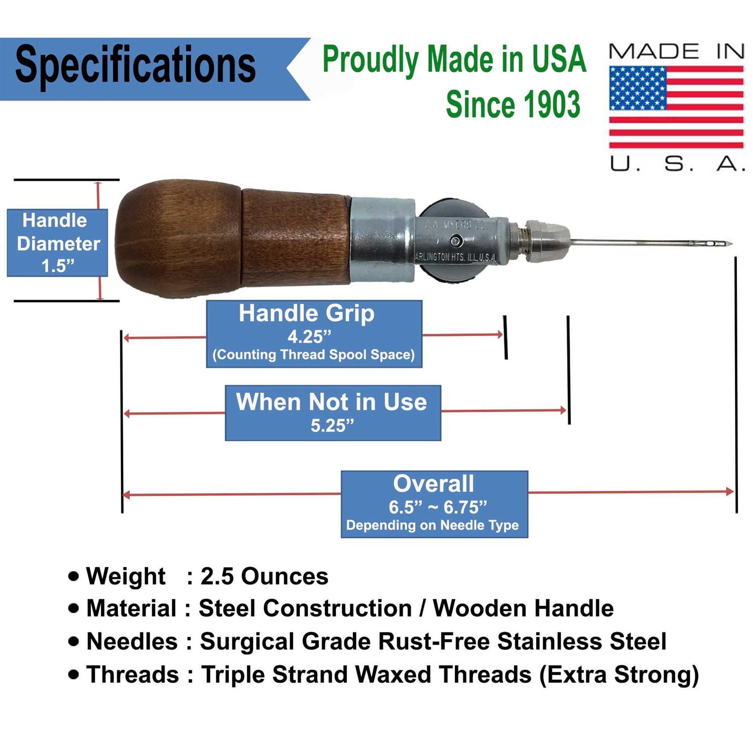 Repair Stitch Tool Sewing Awl for Bounce Houses Inflatables Tarps - Image 3
