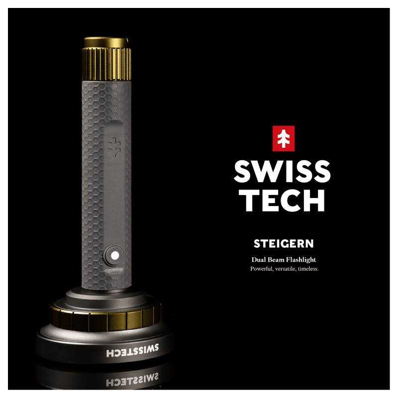 Swiss Tech Steigern 2000 Lumen LED Rechargeable Flashlight - Image 3