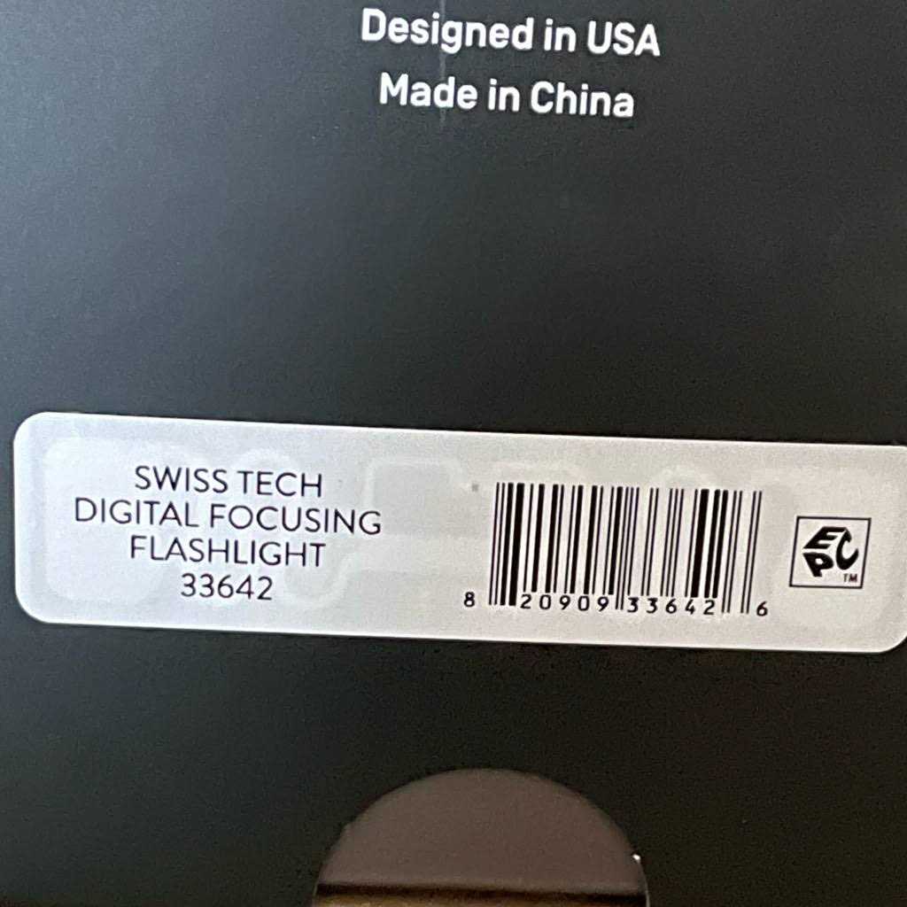 Swiss Tech Steigern 2000 Lumen LED Rechargeable Flashlight - Image 4