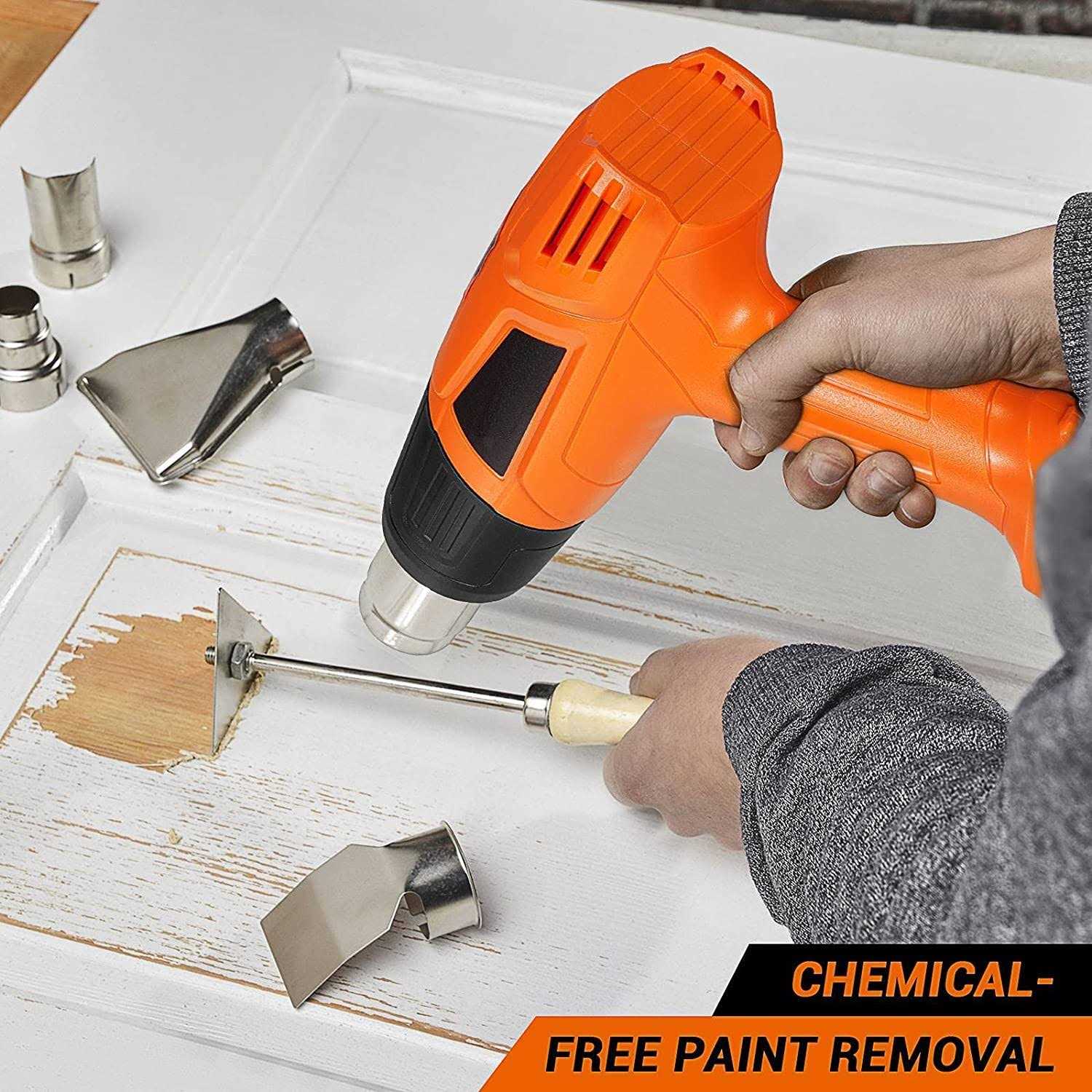 Generic Heat Gun 1500w 572°F~ 932°F Dual Temperature Hot Air Gun-HGP68AC - Image 5