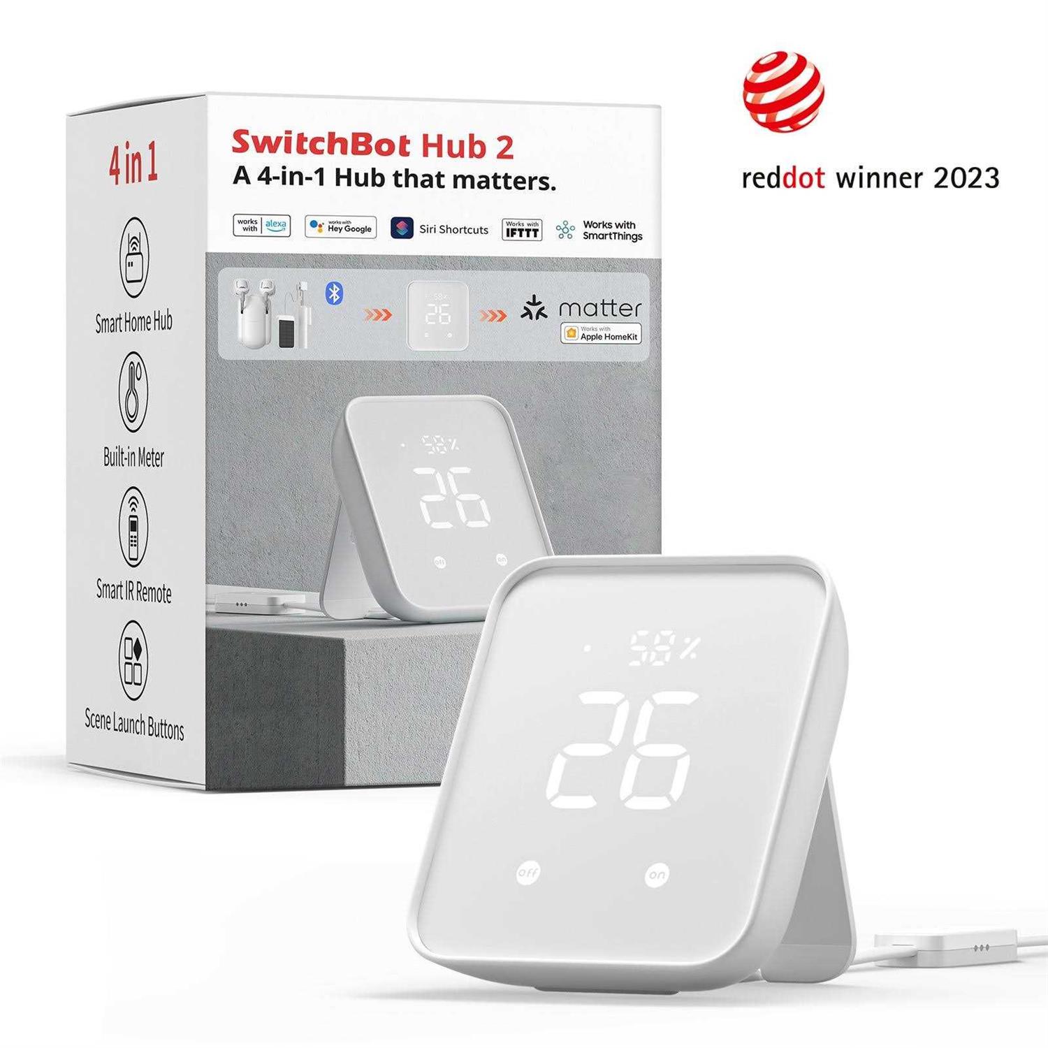 SwitchBot Hub 2, WiFi Thermometer Hygrometer, IR Remote Control, Smart Remote and Light Sensor - Image 5