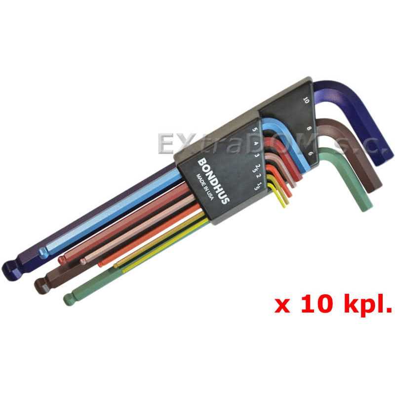 Bondhus 69499 Ball End L-Wrench ColorGuard Set - Image 3