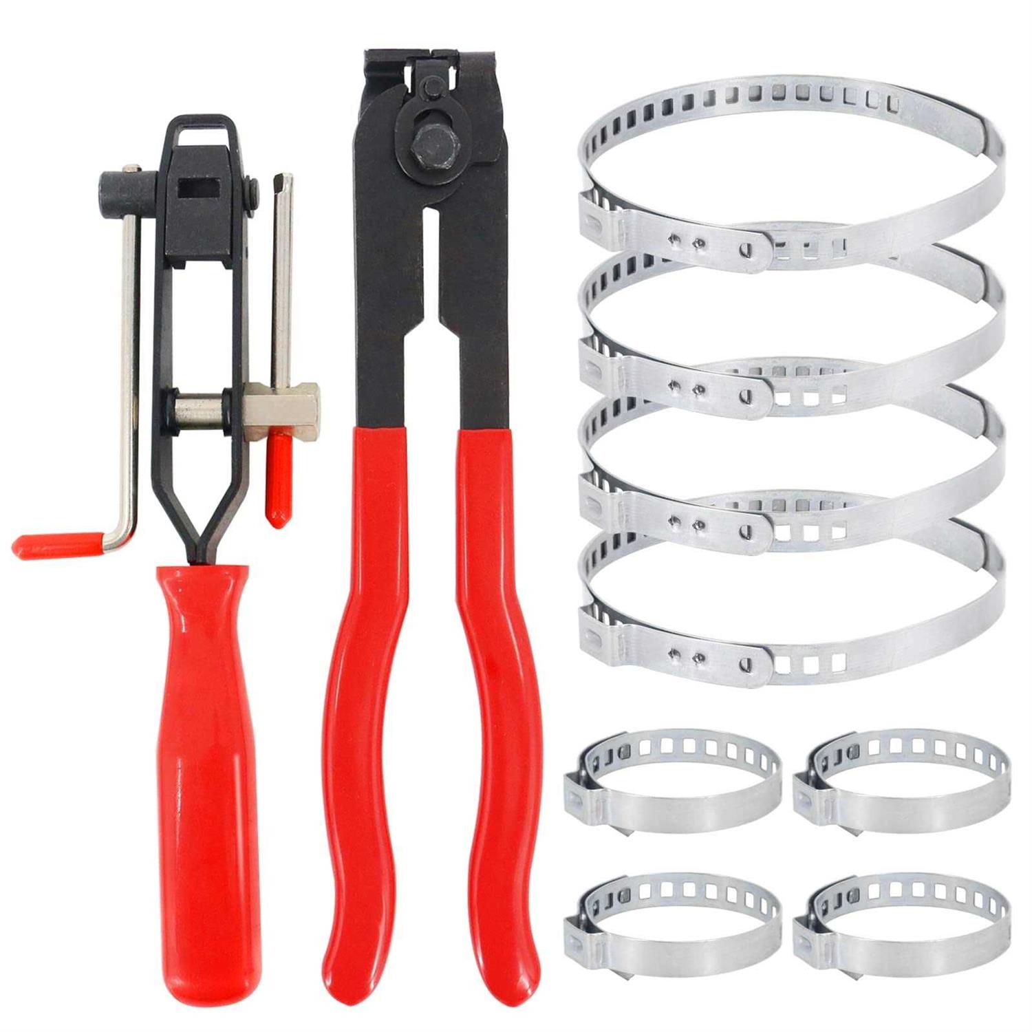 RealPlus CV Joint Boot Clamp Pliers Car Banding Tools Kit Set Ear Boot Tie Pliers