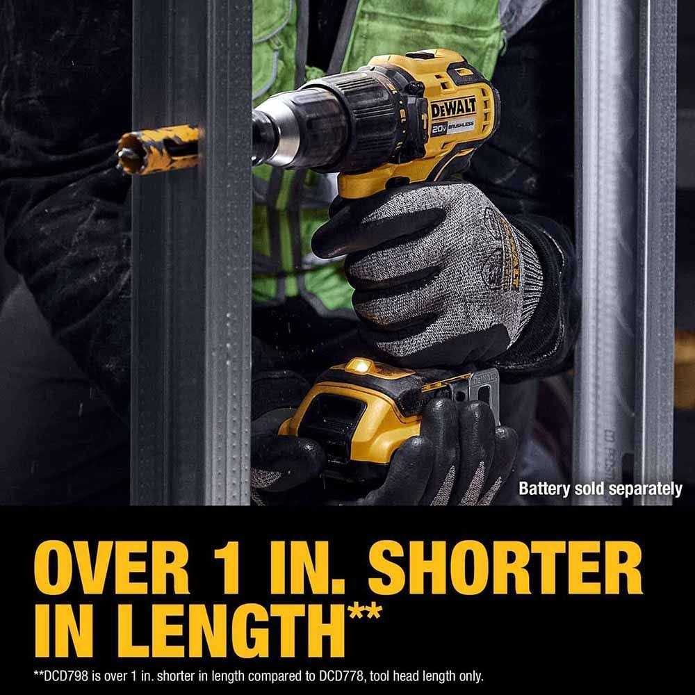 DeWalt DCD798B 20V MAX Brushless Cordless 1/2 in. Hammer Drill - Image 3