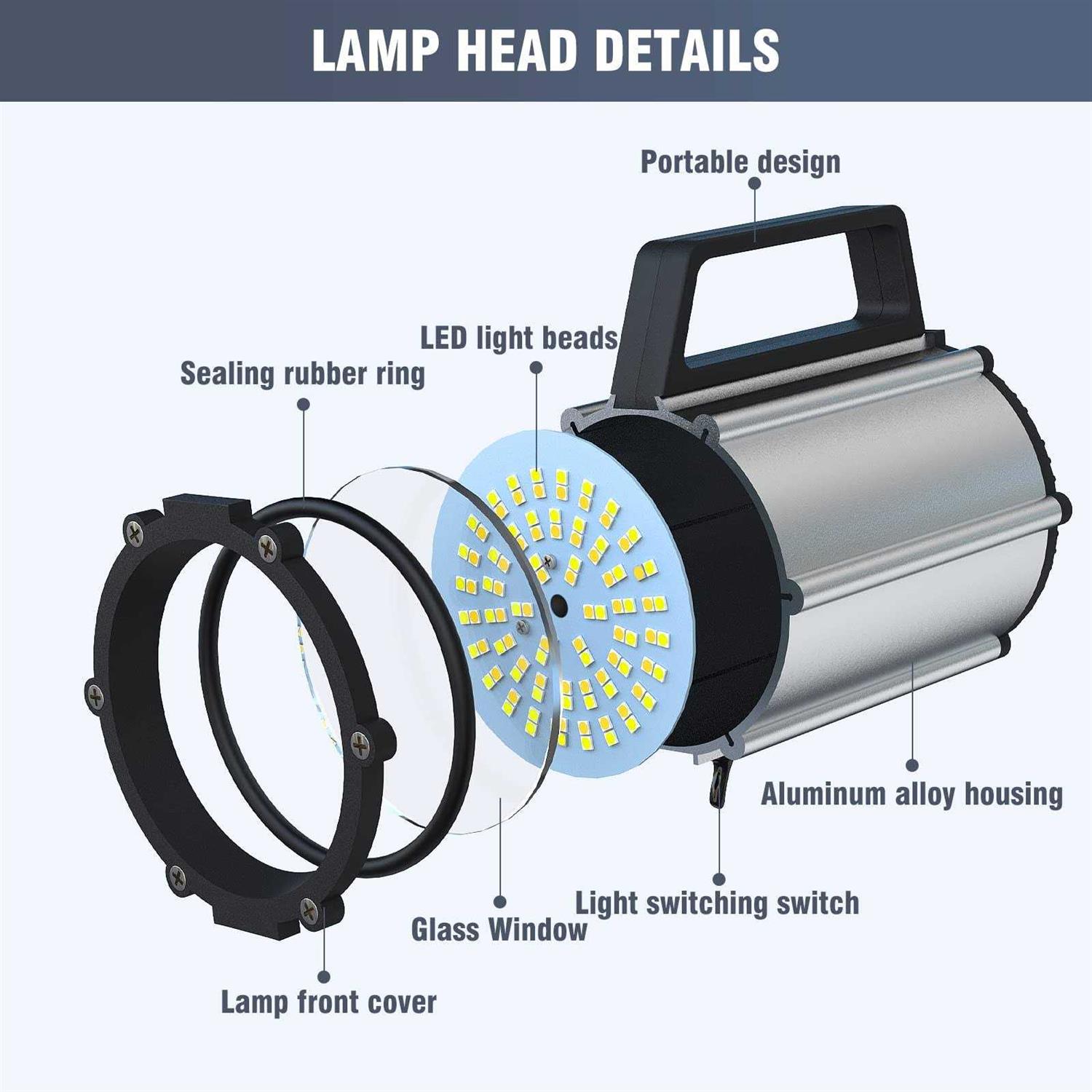 Led Machine Light Flex Arm Machine Light Multipurpose Waterproof lathe Light Drill Press Light 18W,Warm and Cold Light - Image 4