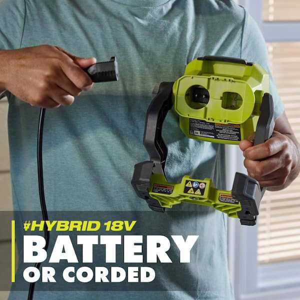 RYOBI Hybrid LED Work Light Ah Lithium-Ion Battery - Image 5