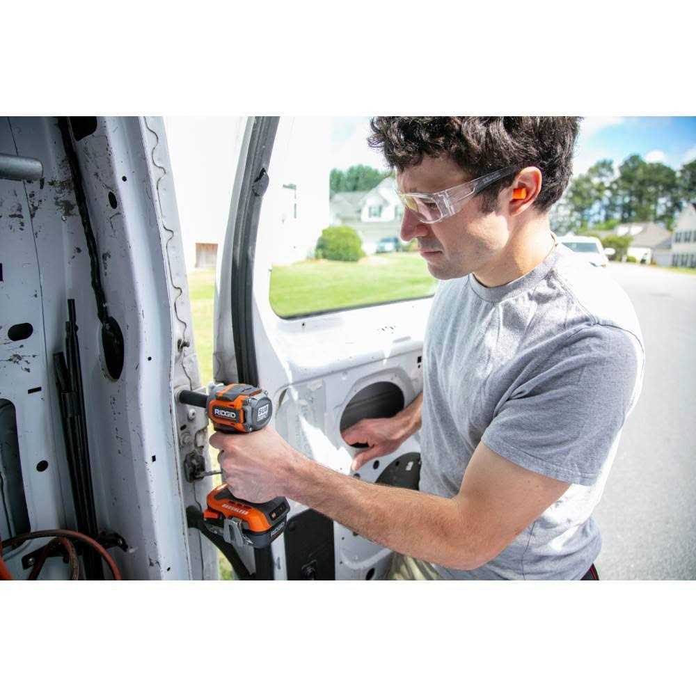 RIDGID 18V SubCompact Brushless Cordless 3/8 in. Impact Wrench with Belt Clip - Image 3