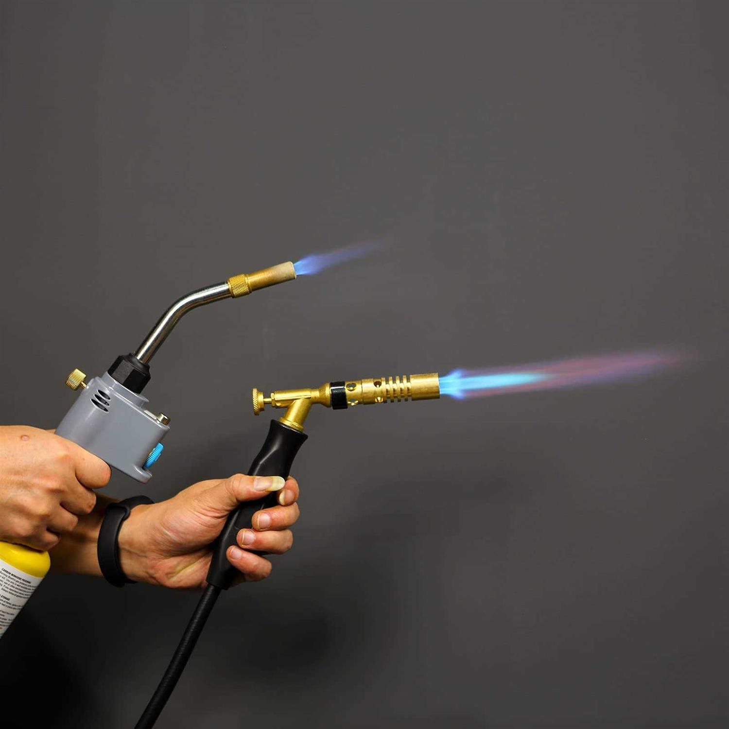 BLUEFIRE MRAS-8210 Jumbo Turbo Flame 5' Hose Propane Gas Welding Torch Kit with MAPP Gas Great High Intensity Nozzle Head Fuel b - Image 3