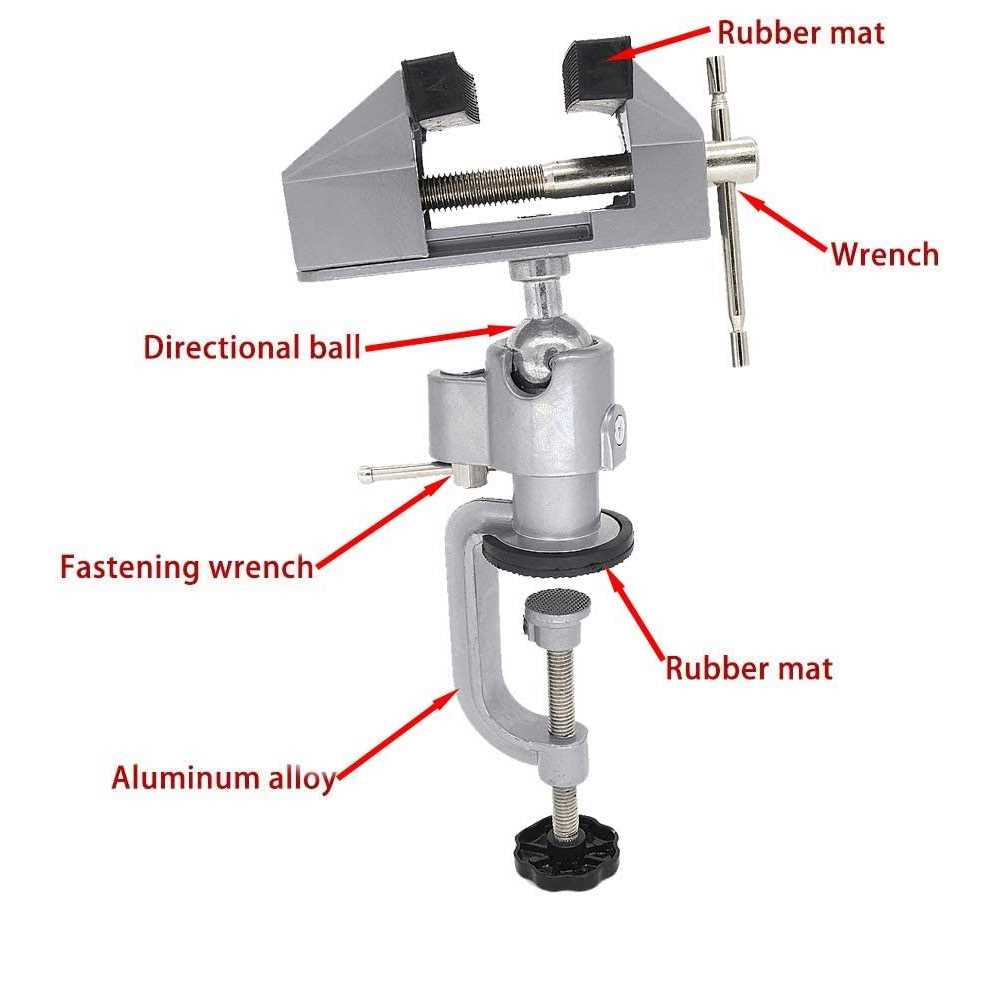 KEYHAO Bench vise Table Jewelry vise Bench clamps Swivel Bench vise Table Swivel vise - Image 5
