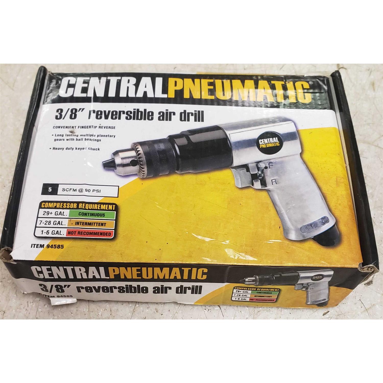 Central Pneumatic 3/8 in. Reversible Air Drill - Image 4