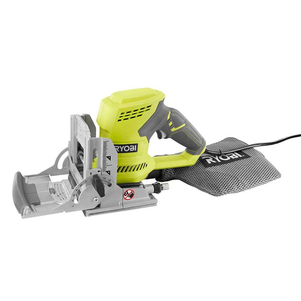 Ryobi JM83K 6 Amp AC Biscuit Joiner Kit with Dust Collector and Bag - Image 3