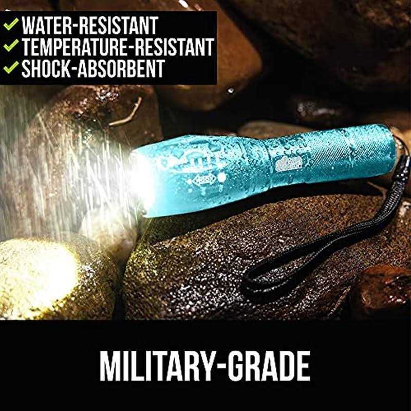 Gorilla Grip Powerful LED 750 FT Water Resistant 5 Adjustable Mode Tactical Flashlight - Image 3