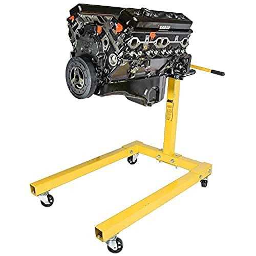 Jegs Engine Stand Red Finish 1250 Lbs Capacity 360 Degree Adjustable Mounting Head - Image 4