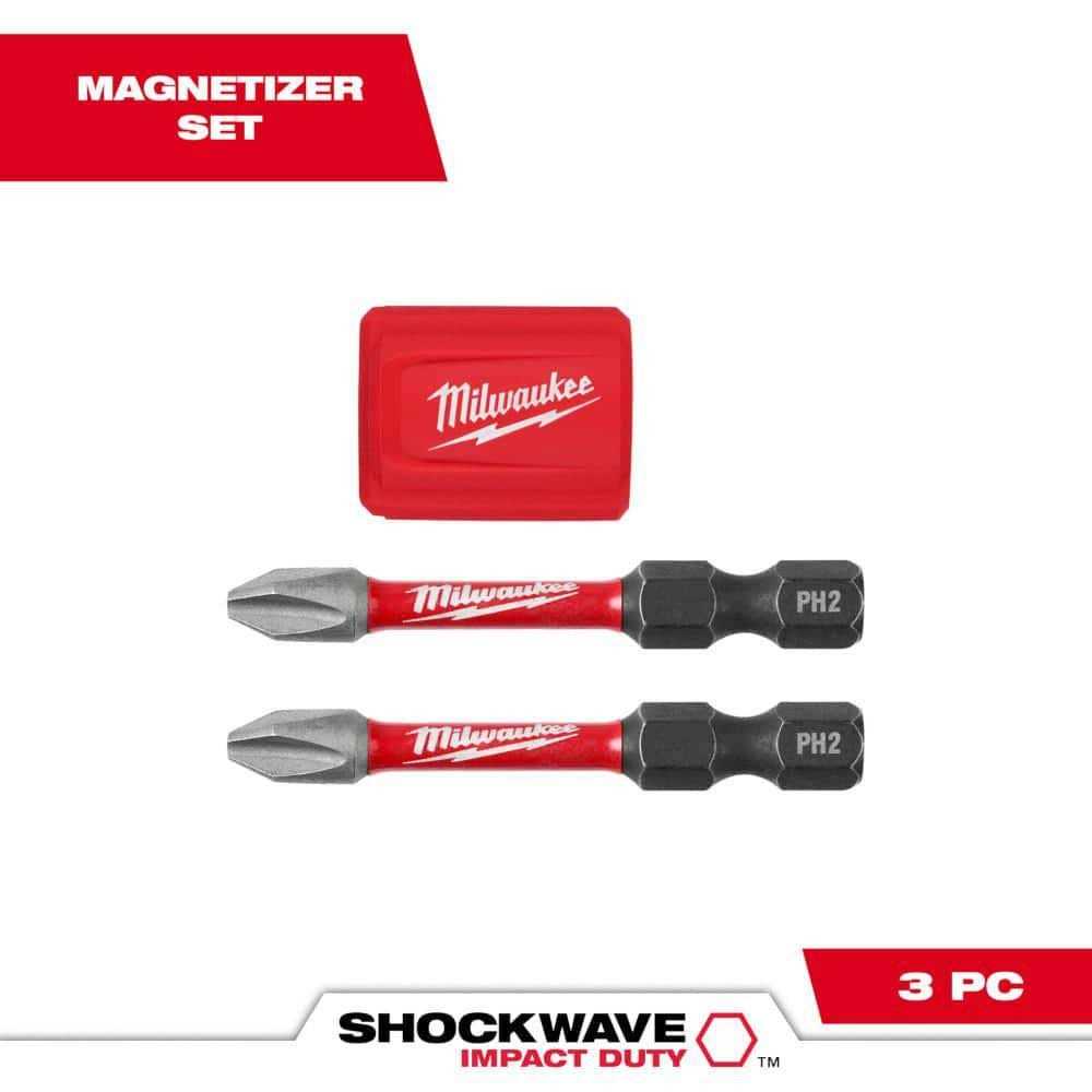 Milwaukee SHOCKWAVE Impact Duty Magnetic Attachment and PH2 Bit Set 48-32-4550 - Image 5