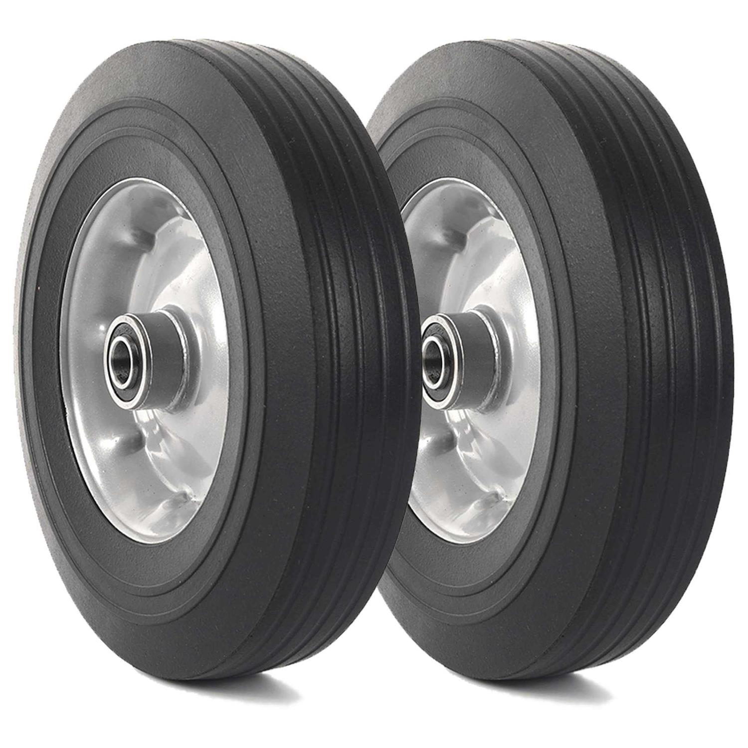 AR-PRO Flat Free Solid Rubber Tires and