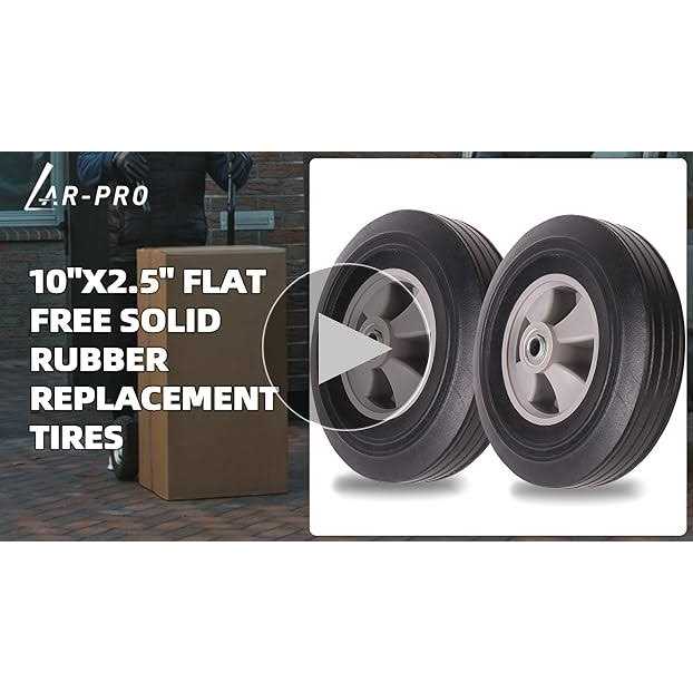 AR-PRO Flat Free Solid Rubber Tires and - Image 2