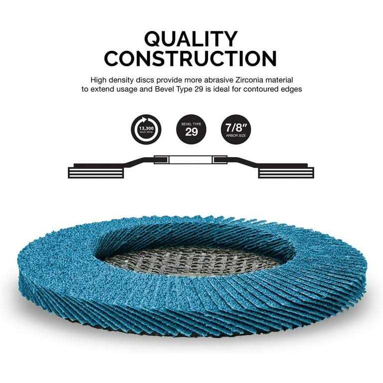 Neiko 11257A High Density Jumbo Premium Zirconia Flap Disc - Image 2