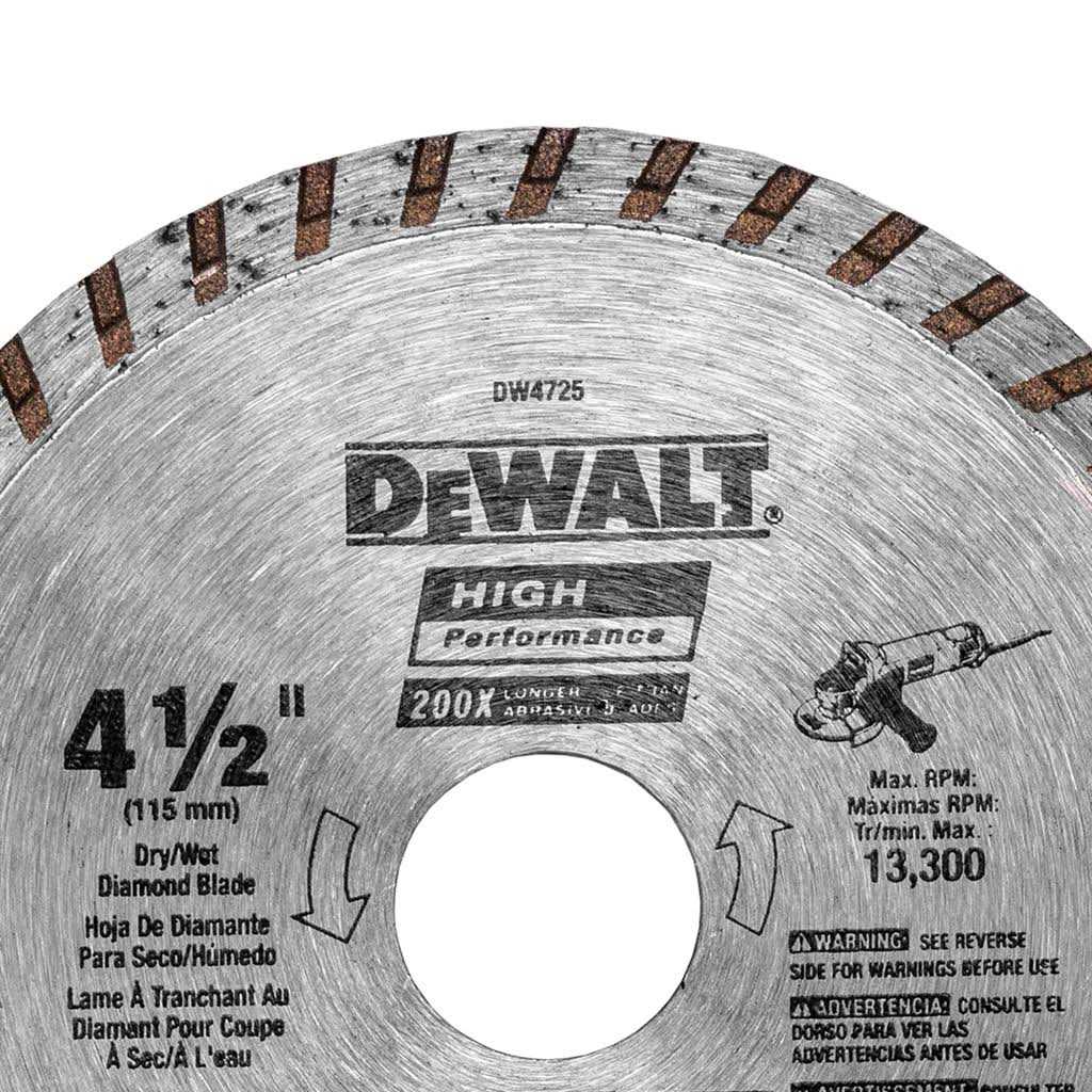 Dewalt DW4725 High Performance Diamond Masonry Blade - Image 4